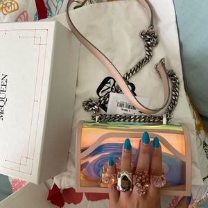 ALEXANDER MCQUEEN Knuckle Ring Shoulder Bag